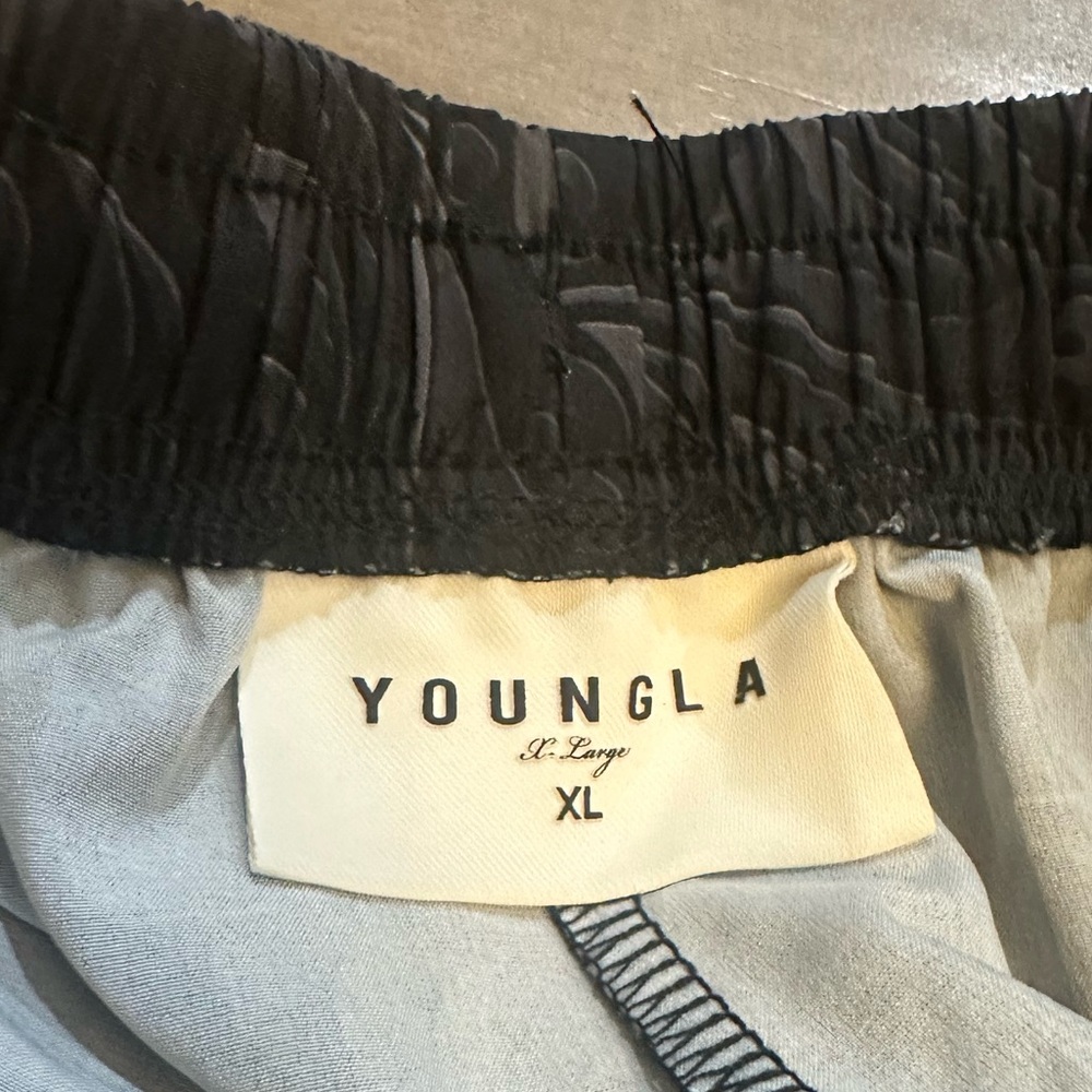Youngla Black Patterned Sweatpants - image 7